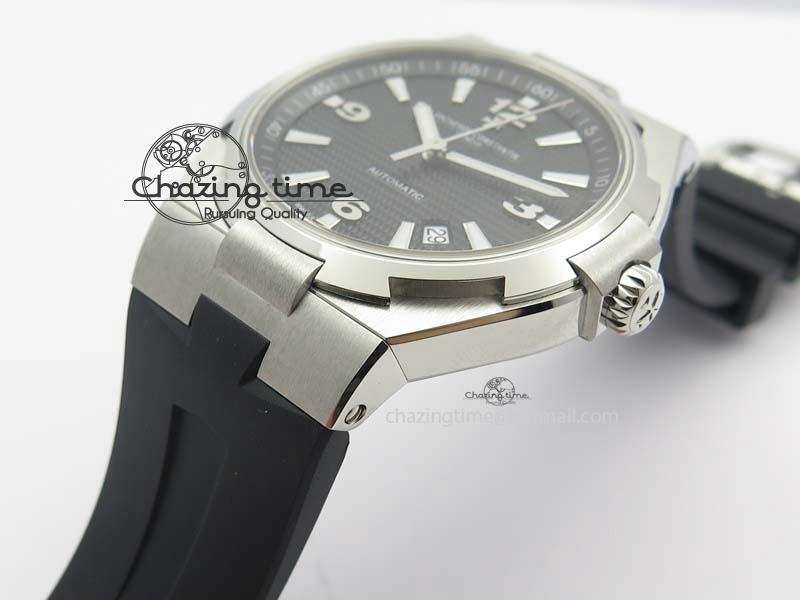 Overseas SS JJF 1:1 Best Edition Black Dial On Rubber Strap MIYOTA 9015