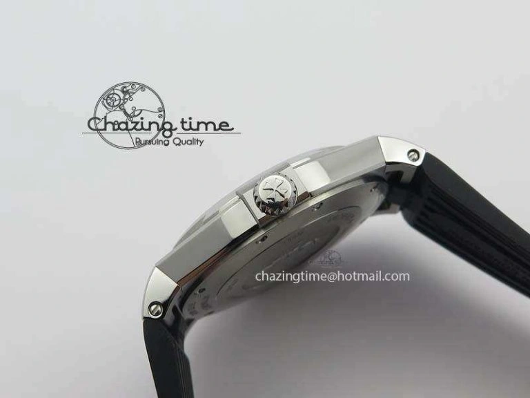 Overseas SS JJF 1:1 Best Edition Black Dial On Rubber Strap MIYOTA 9015
