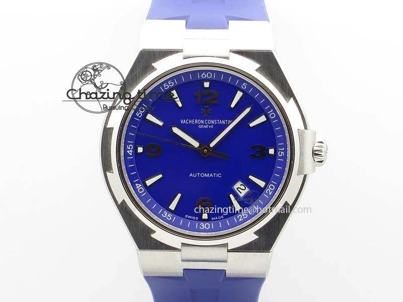Overseas SS JJF 1:1 Best Edition Blue Dial On Rubber Strap MIYOTA 9015