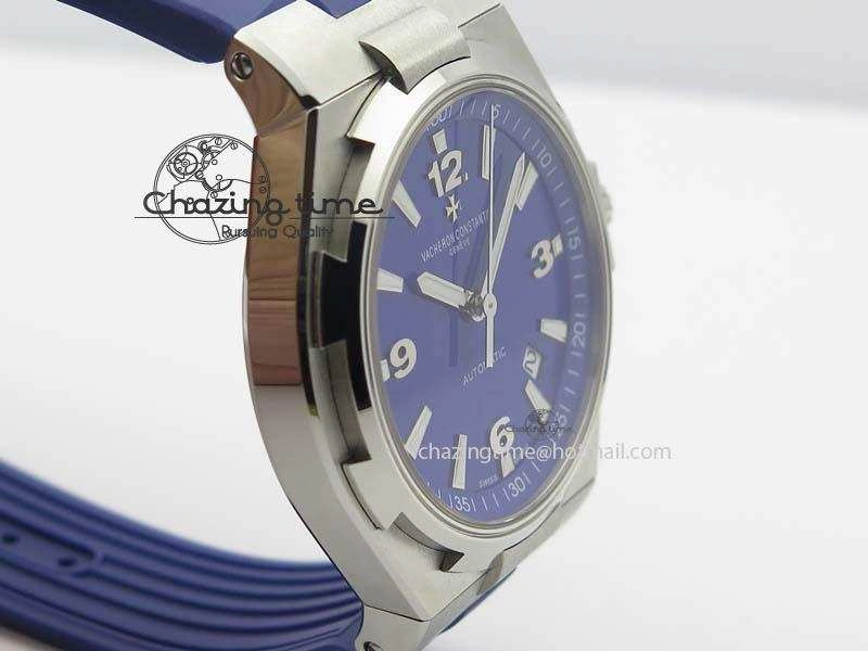 Overseas SS JJF 1:1 Best Edition Blue Dial On Rubber Strap MIYOTA 9015
