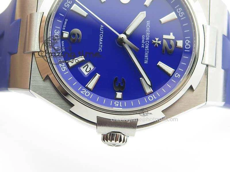 Overseas SS JJF 1:1 Best Edition Blue Dial On Rubber Strap MIYOTA 9015