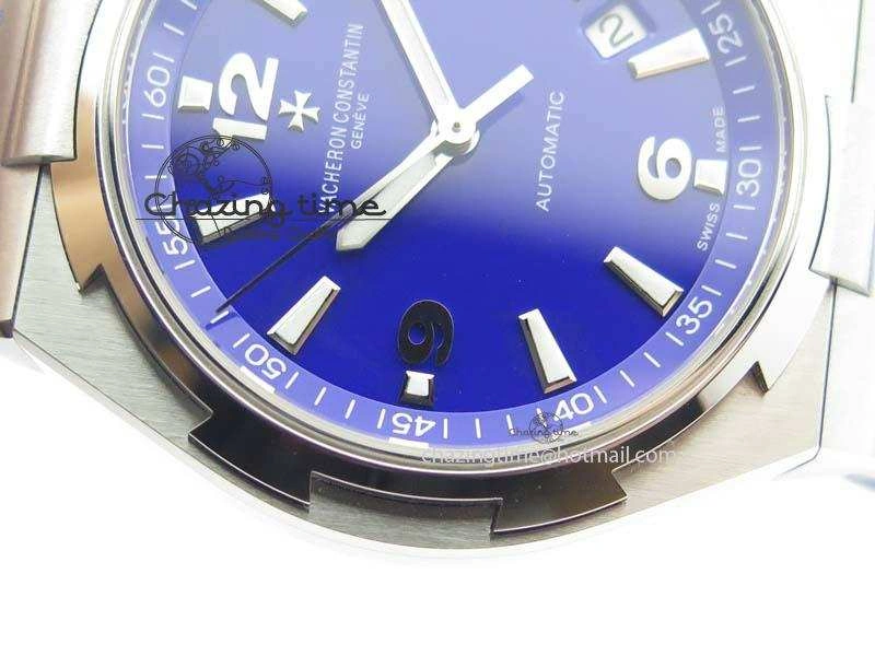 Overseas SS JJF 1:1 Best Edition Blue Dial On Rubber Strap MIYOTA 9015
