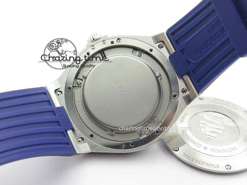 Overseas SS JJF 1:1 Best Edition Blue Dial On Rubber Strap MIYOTA 9015