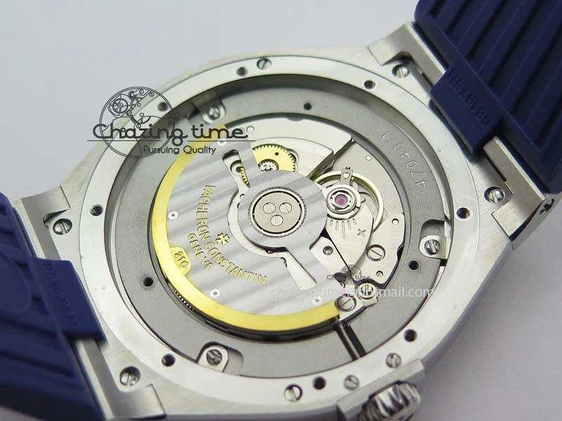 Overseas SS JJF 1:1 Best Edition Blue Dial On Rubber Strap MIYOTA 9015