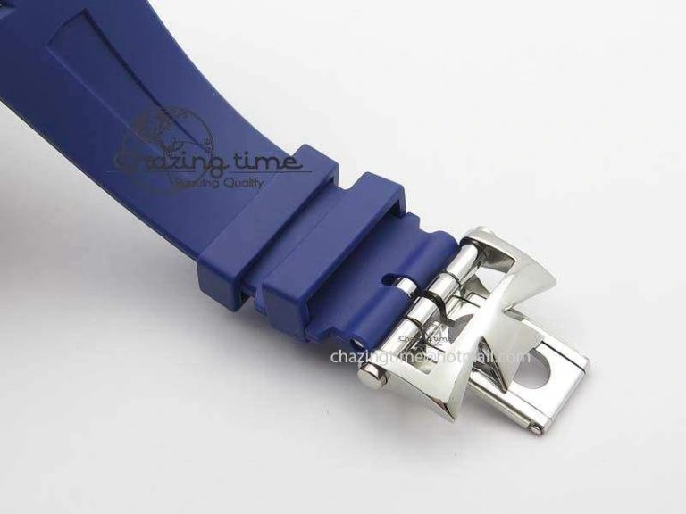 Overseas SS JJF 1:1 Best Edition Blue Dial On Rubber Strap MIYOTA 9015