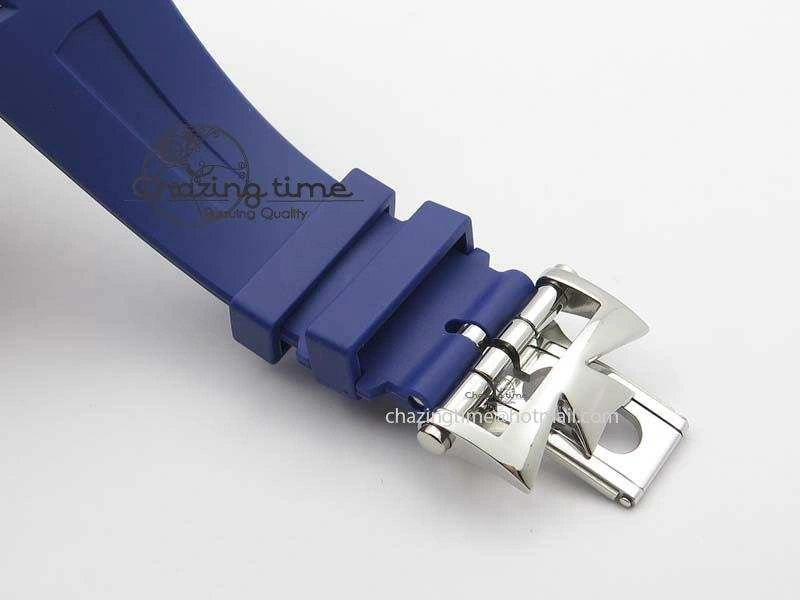 Overseas SS JJF 1:1 Best Edition Blue Dial On Rubber Strap MIYOTA 9015