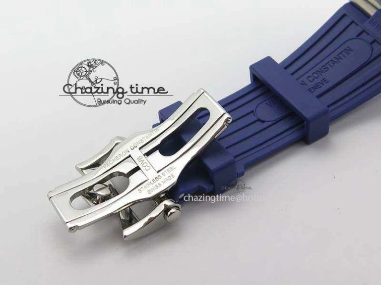 Overseas SS JJF 1:1 Best Edition Blue Dial On Rubber Strap MIYOTA 9015