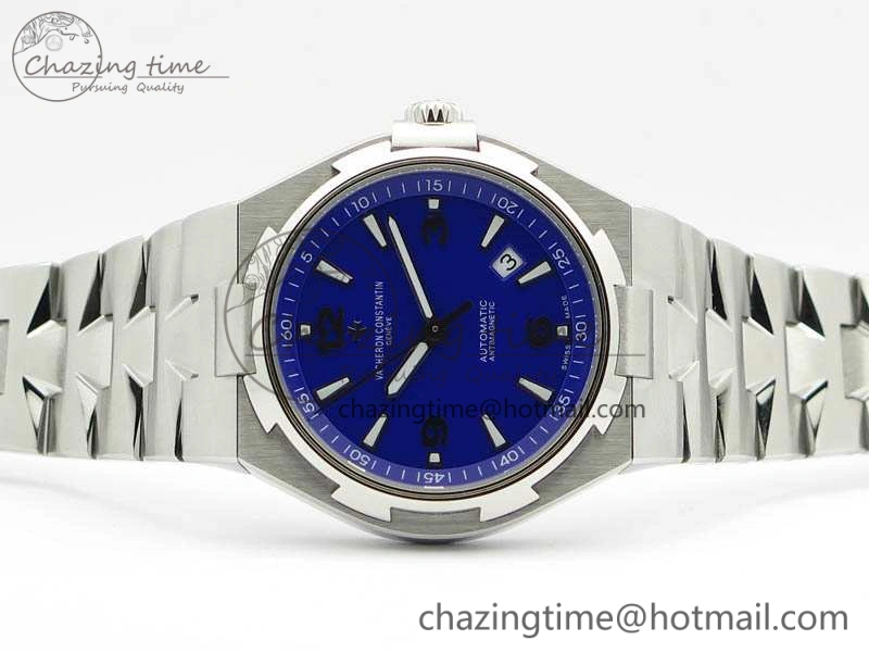 Overseas SS JJF 1:1 Best Edition Blue Dial On SS Bracelet MIYOTA9015