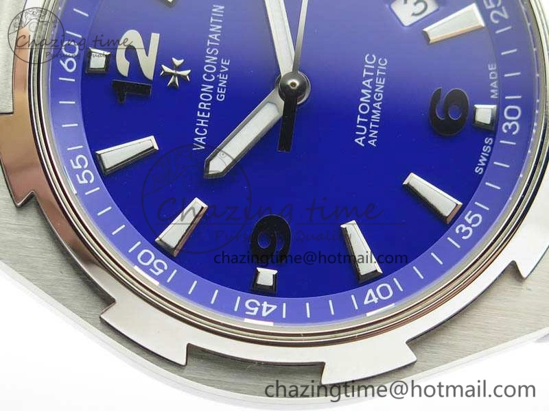 Overseas SS JJF 1:1 Best Edition Blue Dial On SS Bracelet MIYOTA9015