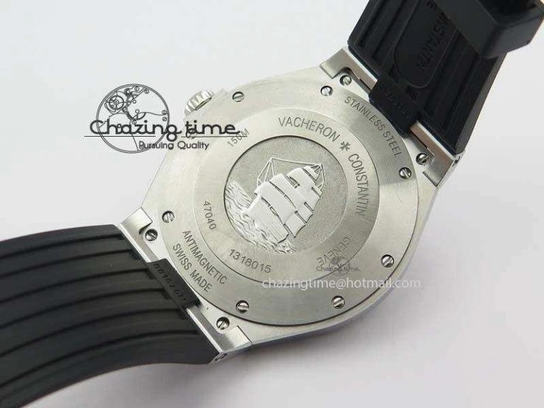 Overseas SS JJF 1:1 Best Edition White Dial On Rubber Strap MIYOTA 9015