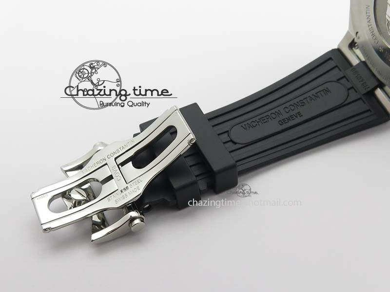 Overseas SS JJF 1:1 Best Edition White Dial On Rubber Strap MIYOTA 9015