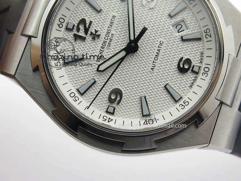 Overseas SS JJF 1:1 Best Edition White Dial On Rubber Strap MIYOTA 9015