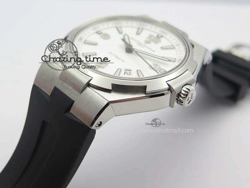 Overseas SS JJF 1:1 Best Edition White Dial On Rubber Strap MIYOTA 9015