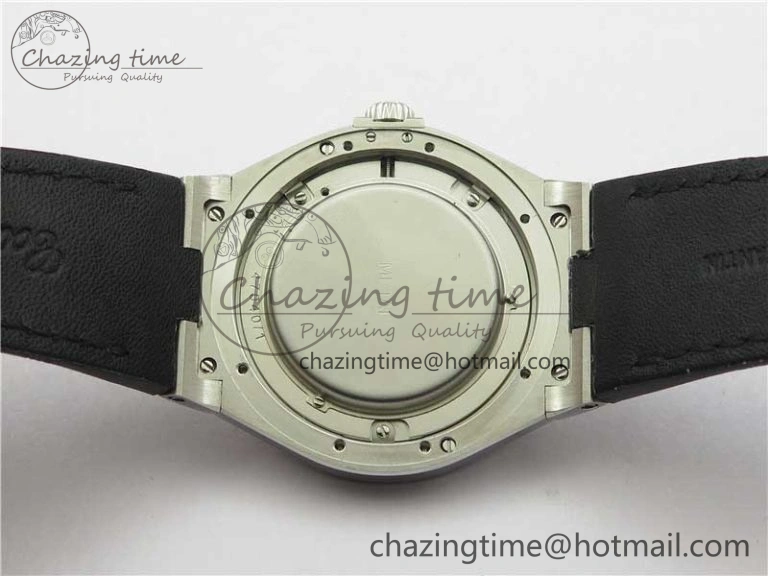 Overseas SS MKS 1:1 Best Edition Black Dial on Black Leather Strap MIYOTA 9015