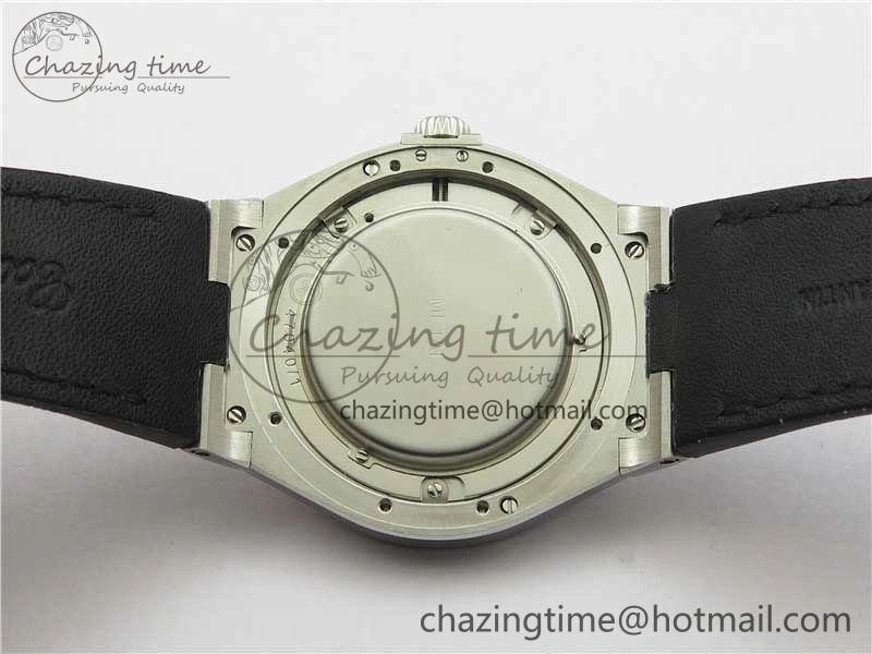 Overseas SS MKS 1:1 Best Edition Black Dial on Black Leather Strap MIYOTA 9015