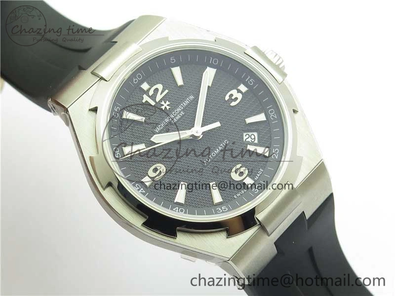 Overseas SS MKS 1:1 Best Edition Black Dial on Black Rubber Strap MIYOTA 9015