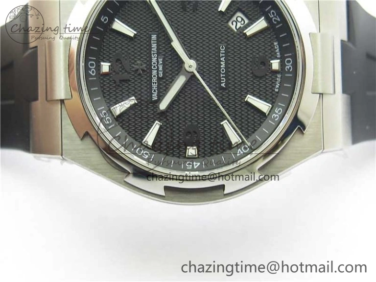 Overseas SS MKS 1:1 Best Edition Black Dial on Black Rubber Strap MIYOTA 9015