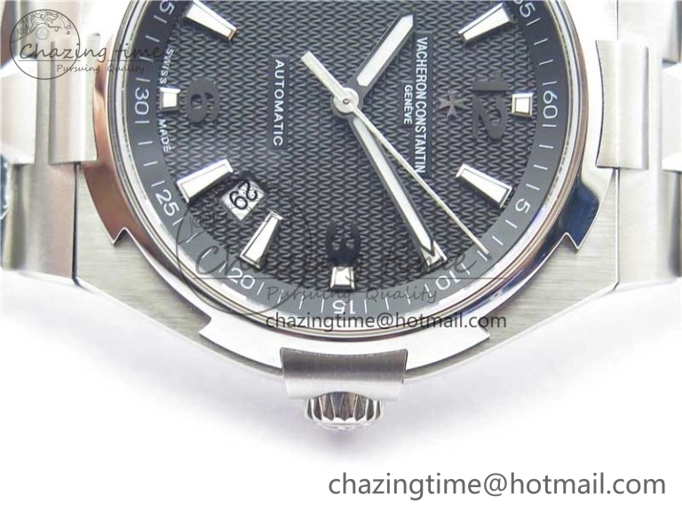 Overseas SS MKS 1:1 Best Edition Black Dial on SS Bracelet MIYOTA 9015