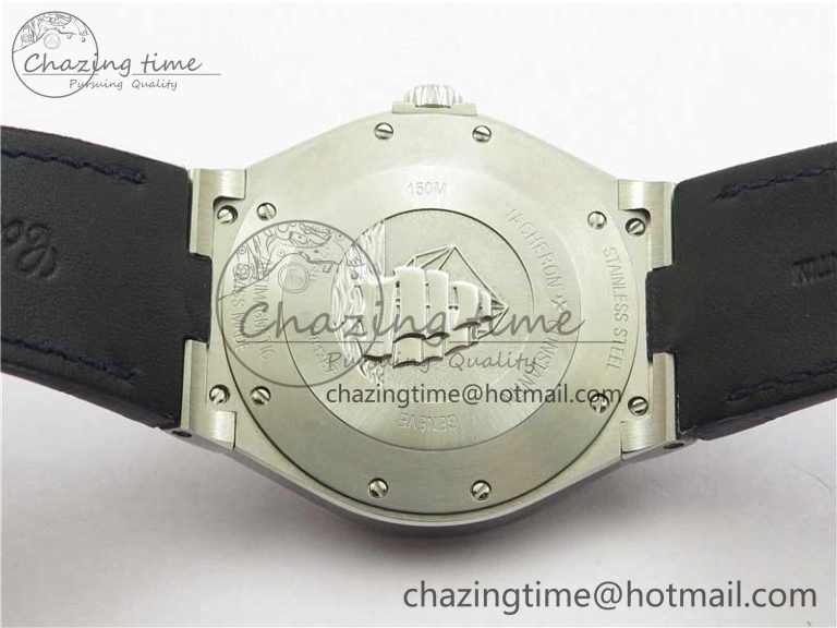 Overseas SS MKS 1:1 Best Edition Blue Dial on Blue Leather Strap MIYOTA 9015