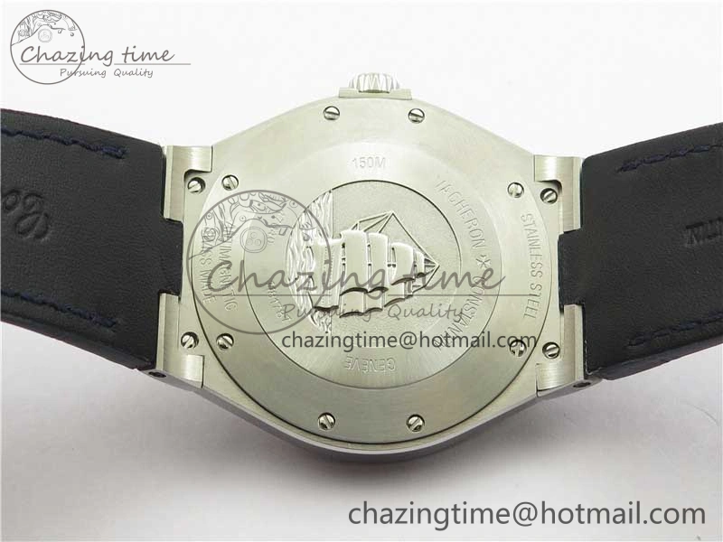 Overseas SS MKS 1:1 Best Edition Blue Dial on Blue Leather Strap MIYOTA 9015