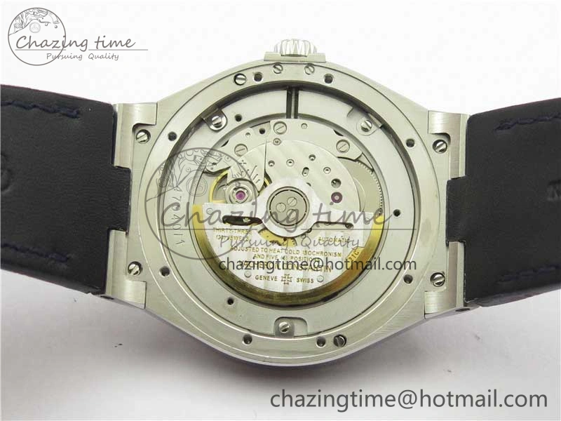 Overseas SS MKS 1:1 Best Edition Blue Dial on Blue Leather Strap MIYOTA 9015