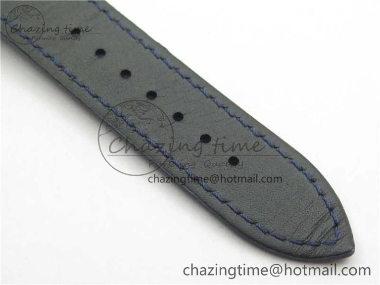 Overseas SS MKS 1:1 Best Edition Blue Dial on Blue Leather Strap MIYOTA 9015