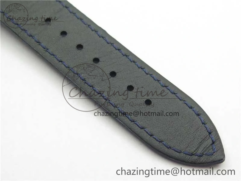 Overseas SS MKS 1:1 Best Edition Blue Dial on Blue Leather Strap MIYOTA 9015