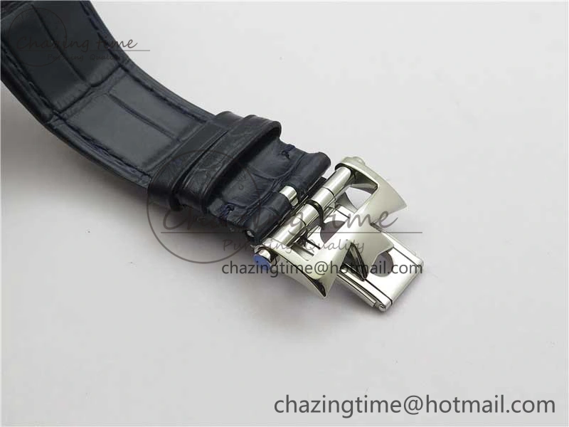 Overseas SS MKS 1:1 Best Edition Blue Dial on Blue Leather Strap MIYOTA 9015