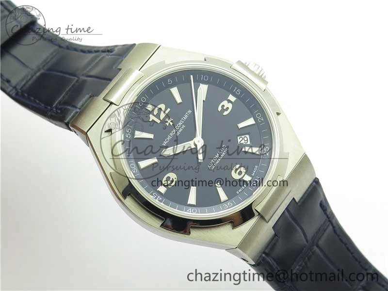 Overseas SS MKS 1:1 Best Edition Blue Dial on Blue Leather Strap MIYOTA 9015