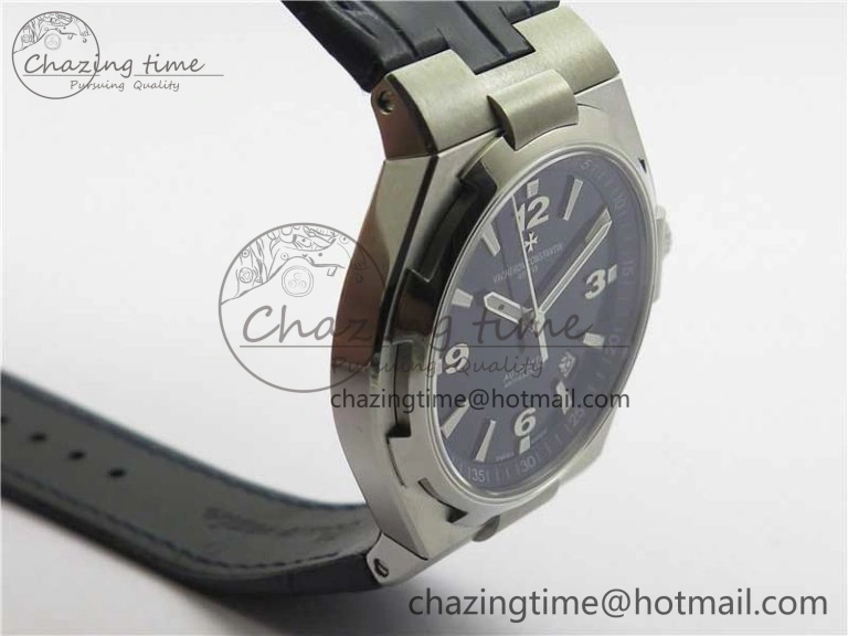 Overseas SS MKS 1:1 Best Edition Blue Dial on Blue Leather Strap MIYOTA 9015