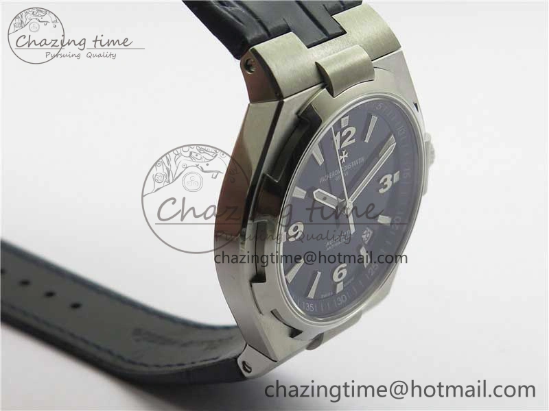 Overseas SS MKS 1:1 Best Edition Blue Dial on Blue Leather Strap MIYOTA 9015