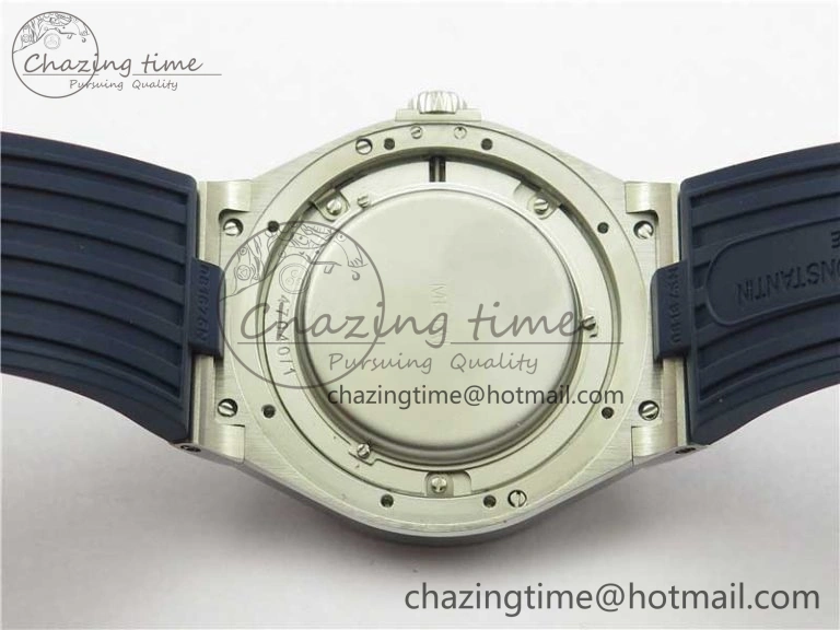 Overseas SS MKS 1:1 Best Edition Blue Dial on Blue Rubber Strap MIYOTA 9015