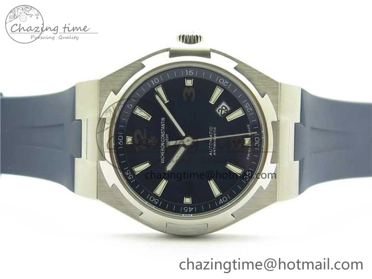 Overseas SS MKS 1:1 Best Edition Blue Dial on Blue Rubber Strap MIYOTA 9015