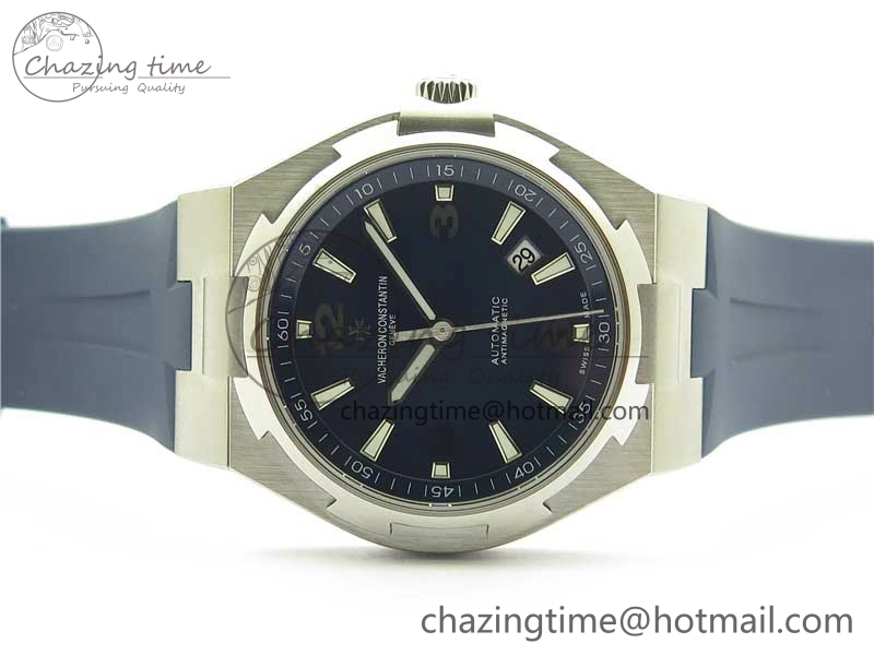 Overseas SS MKS 1:1 Best Edition Blue Dial on Blue Rubber Strap MIYOTA 9015