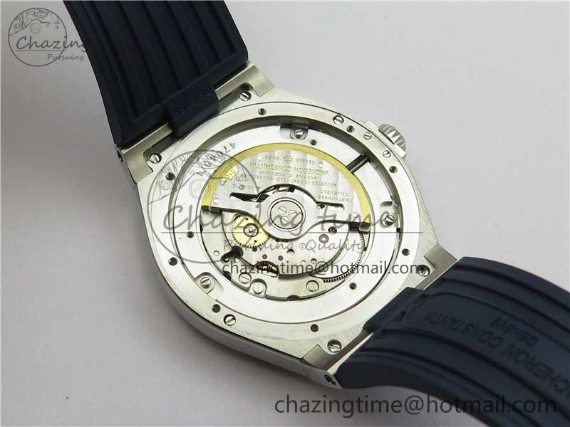 Overseas SS MKS 1:1 Best Edition Blue Dial on Blue Rubber Strap MIYOTA 9015