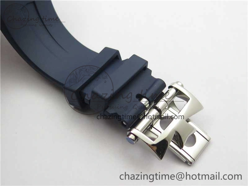 Overseas SS MKS 1:1 Best Edition Blue Dial on Blue Rubber Strap MIYOTA 9015