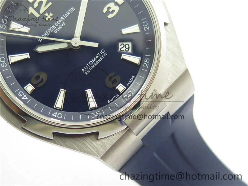 Overseas SS MKS 1:1 Best Edition Blue Dial on Blue Rubber Strap MIYOTA 9015