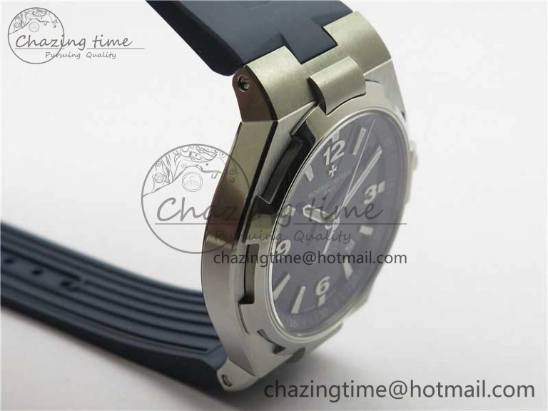 Overseas SS MKS 1:1 Best Edition Blue Dial on Blue Rubber Strap MIYOTA 9015