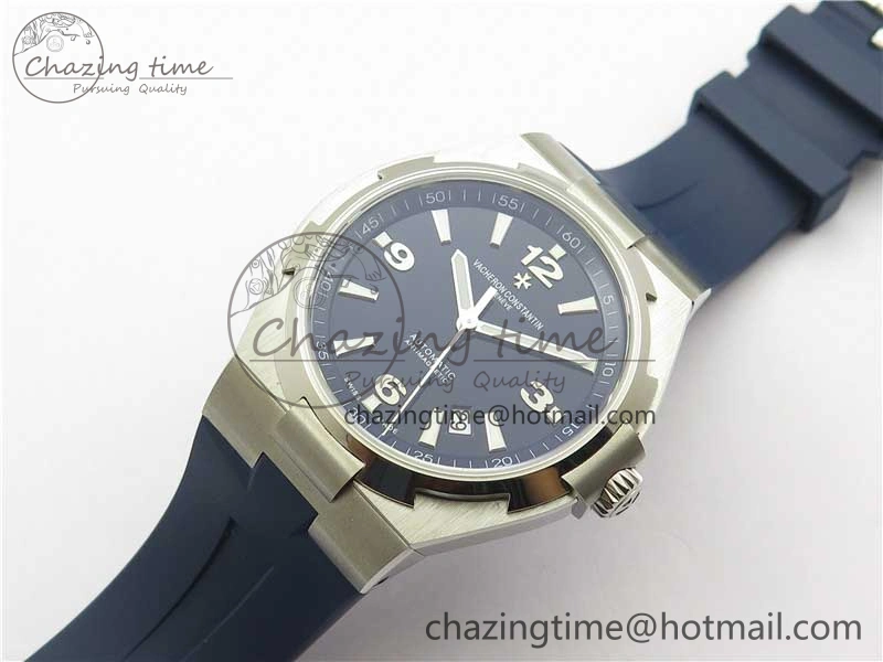 Overseas SS MKS 1:1 Best Edition Blue Dial on Blue Rubber Strap MIYOTA 9015