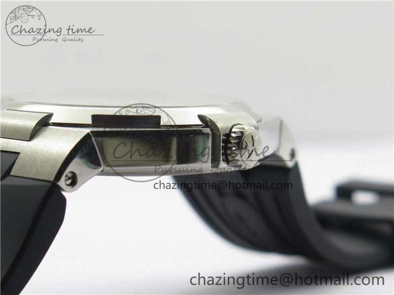 Overseas SS MKS 1:1 Best Edition Gray Dial on Black Rubber Strap MIYOTA 9015