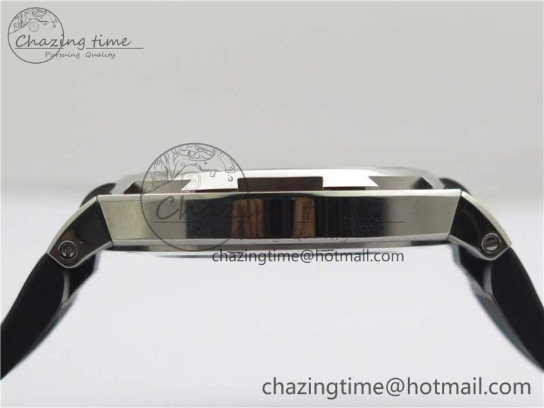 Overseas SS MKS 1:1 Best Edition Gray Dial on Black Rubber Strap MIYOTA 9015