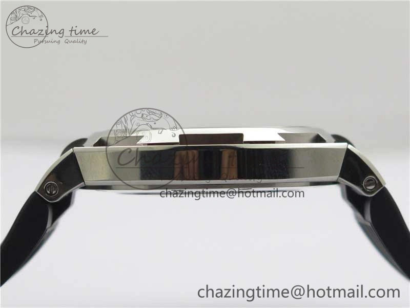 Overseas SS MKS 1:1 Best Edition Gray Dial on Black Rubber Strap MIYOTA 9015