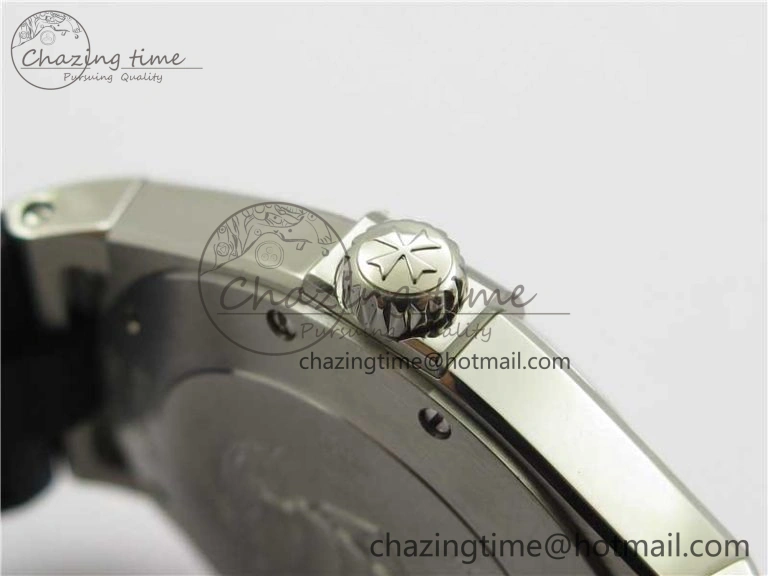 Overseas SS MKS 1:1 Best Edition Gray Dial on Black Rubber Strap MIYOTA 9015