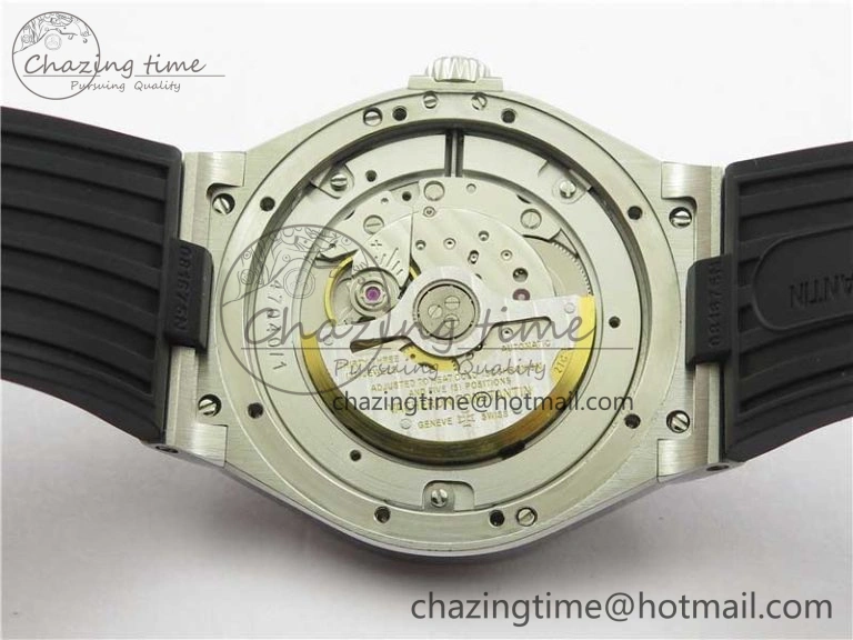 Overseas SS MKS 1:1 Best Edition Gray Dial on Black Rubber Strap MIYOTA 9015