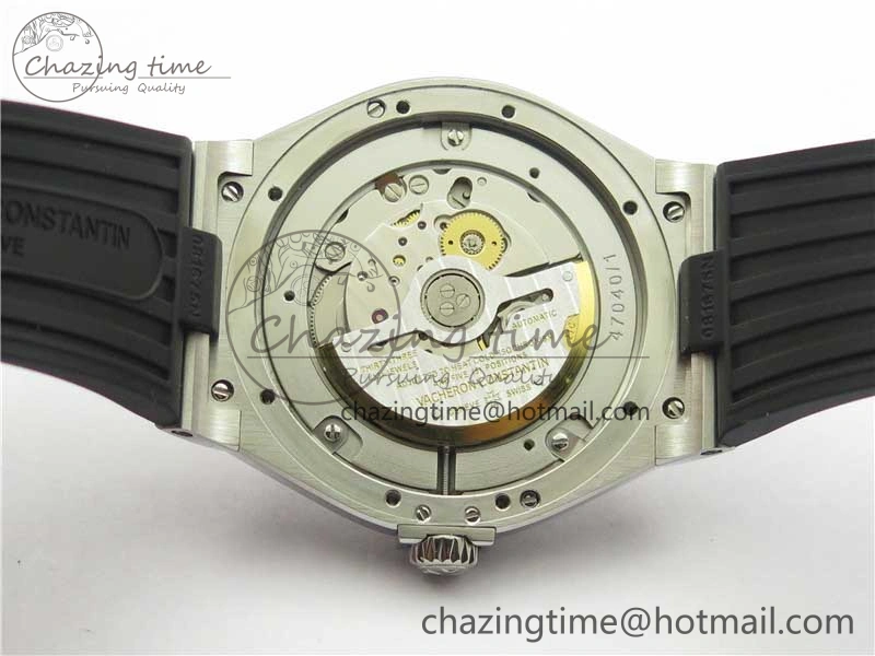 Overseas SS MKS 1:1 Best Edition Gray Dial on Black Rubber Strap MIYOTA 9015