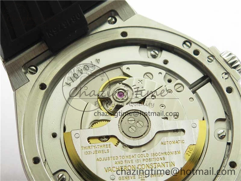 Overseas SS MKS 1:1 Best Edition Gray Dial on Black Rubber Strap MIYOTA 9015