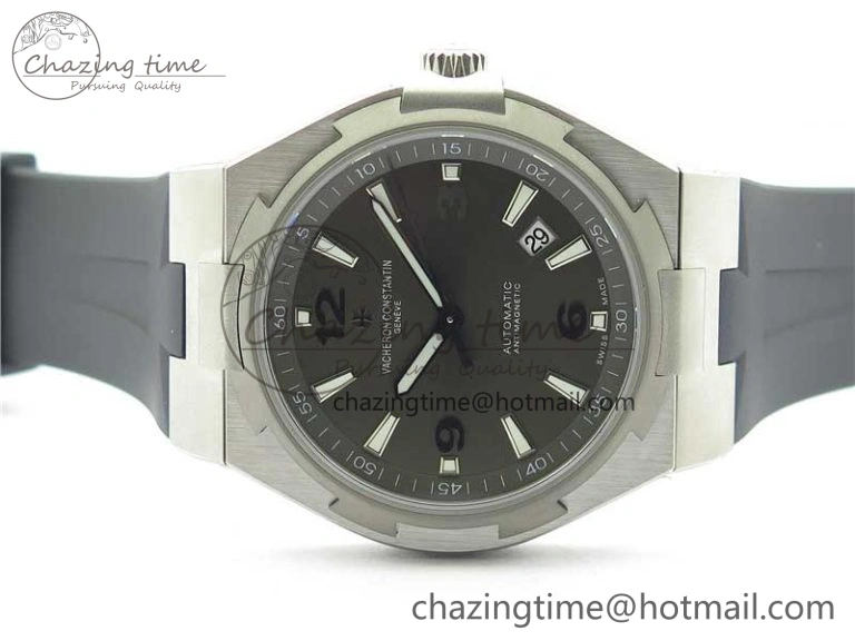 Overseas SS MKS 1:1 Best Edition Gray Dial on Black Rubber Strap MIYOTA 9015
