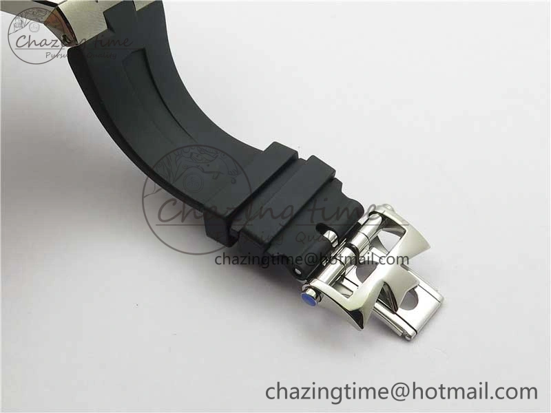 Overseas SS MKS 1:1 Best Edition Gray Dial on Black Rubber Strap MIYOTA 9015
