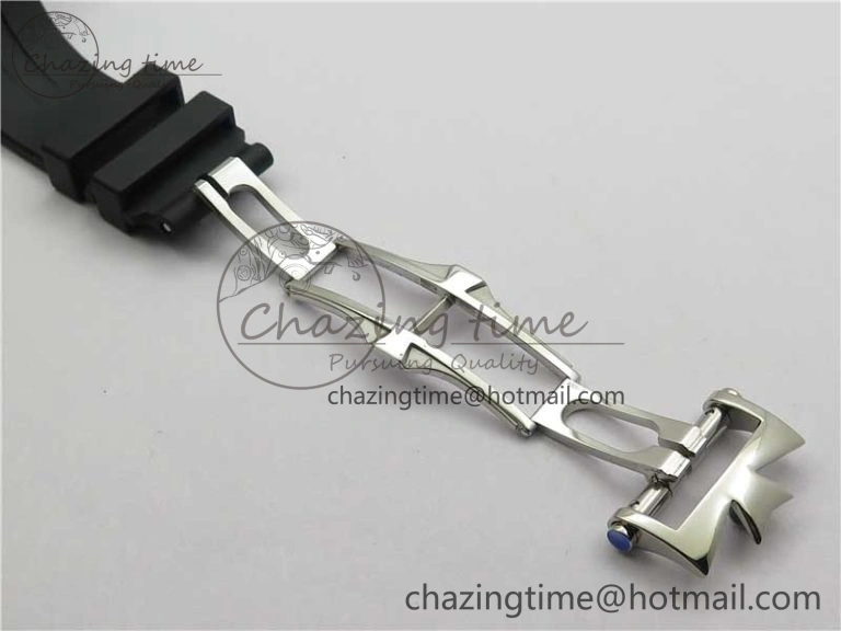 Overseas SS MKS 1:1 Best Edition Gray Dial on Black Rubber Strap MIYOTA 9015