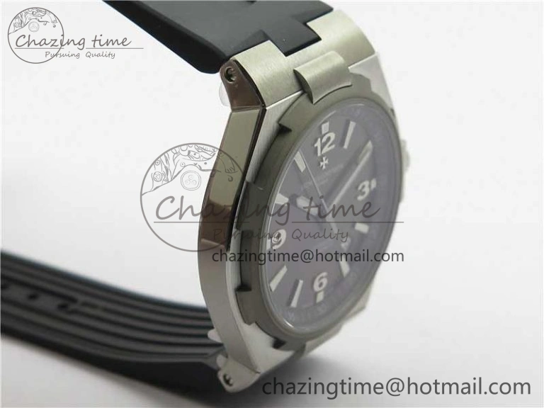 Overseas SS MKS 1:1 Best Edition Gray Dial on Black Rubber Strap MIYOTA 9015